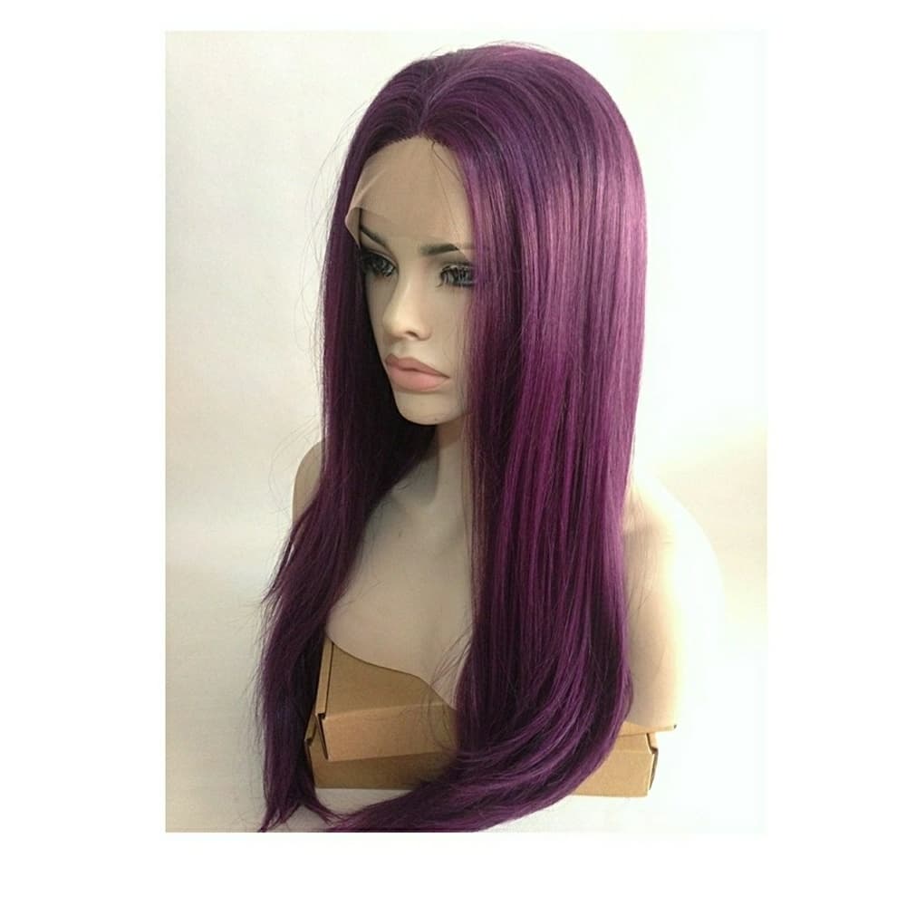 Purple Beauty Human Blend Lacefront Wig