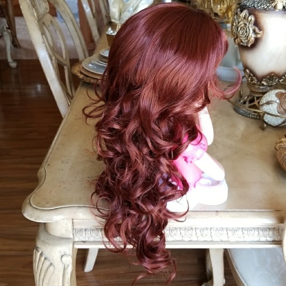 Red Layered Beauty Waves Wig-Ready to Ship Today!!
