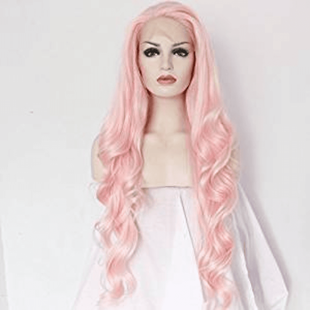 Pink Beauty Wavy Lacefront Wig 24-28 inches!!
