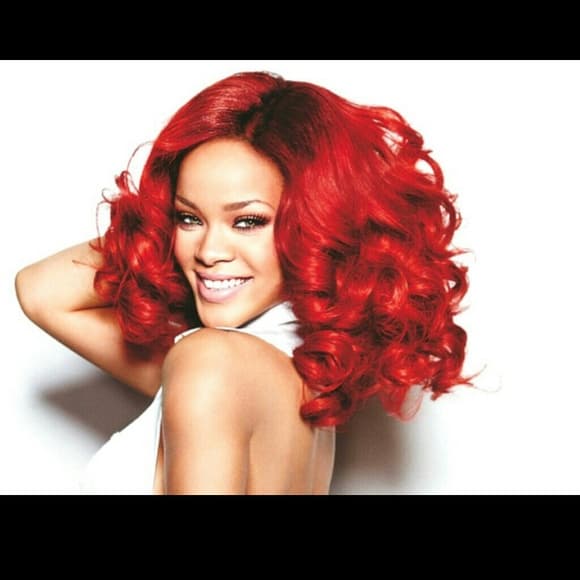 Beautiful Curly Red Full Lace Front Wig 26 inches