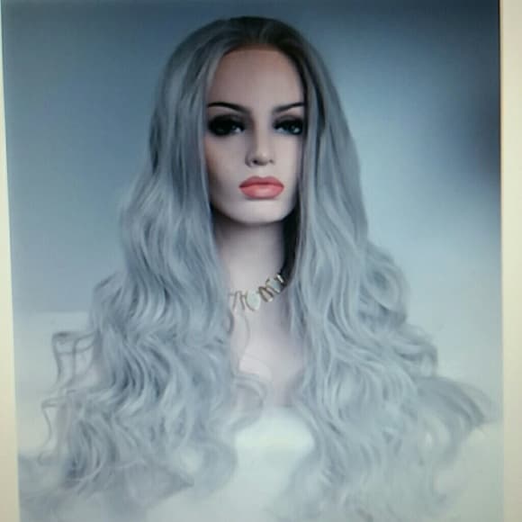 Silver Lacefront Wig 20-22 inches!!