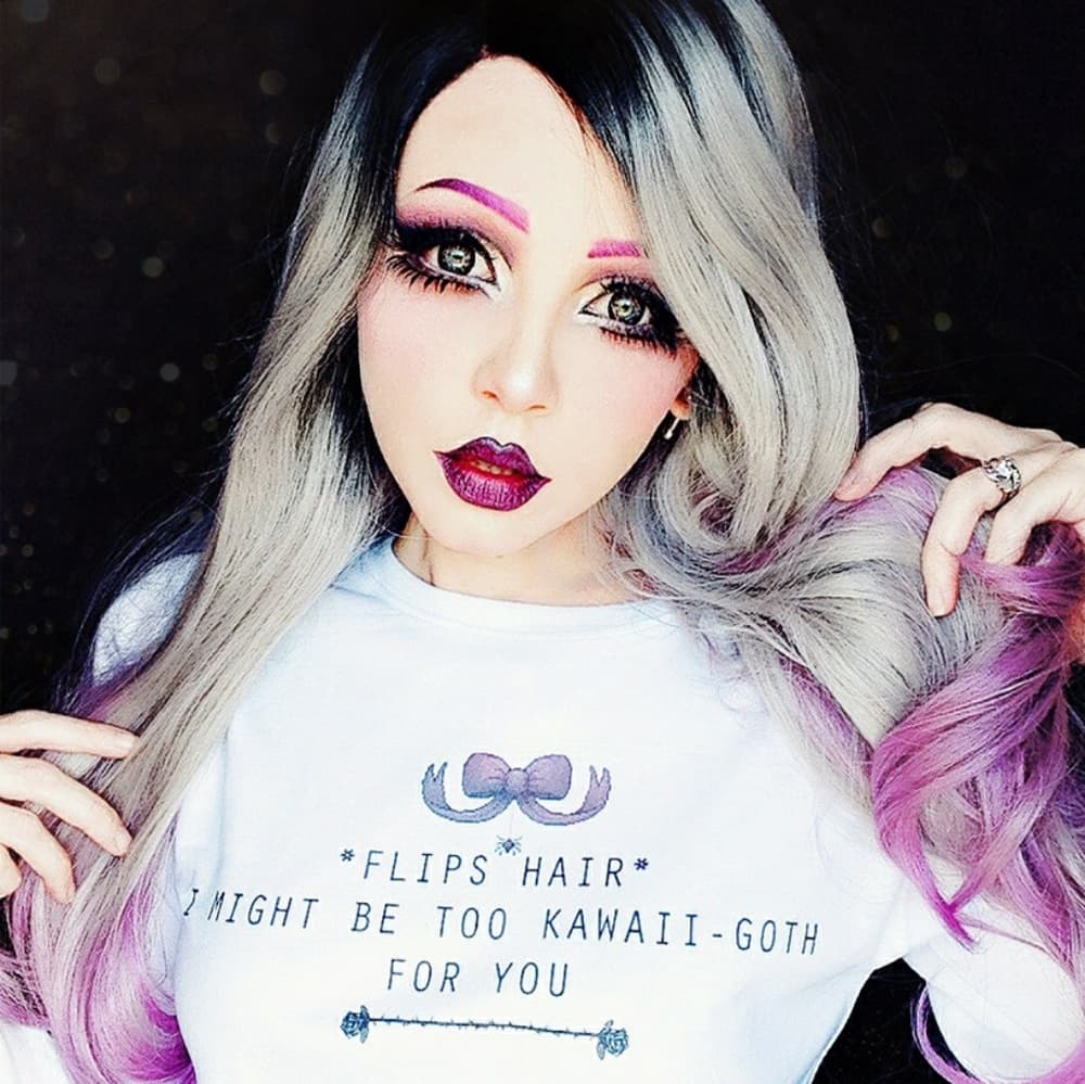 Gray Purple Ombre LaceFront Wig 24-28 inches!!