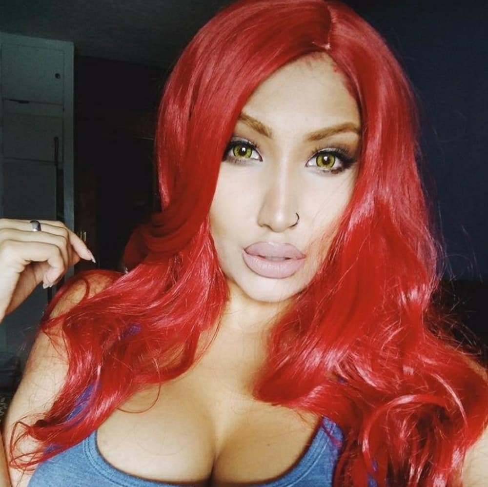 Beautiful Red Beauti Wig 33 inches long