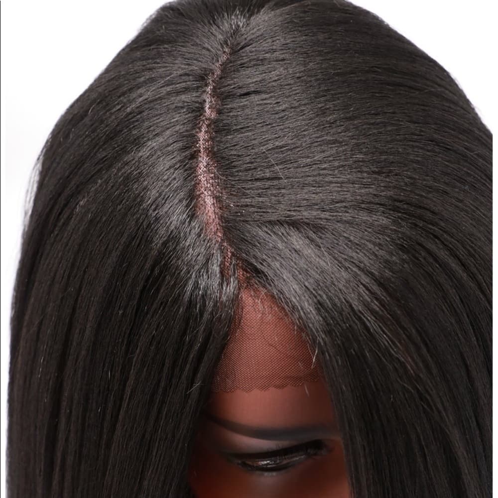 Beautiful Yaki Layered Bob Lacefront Wig