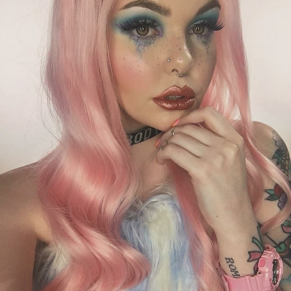 Pink Beauty Waby Wig 22-26 inches!!