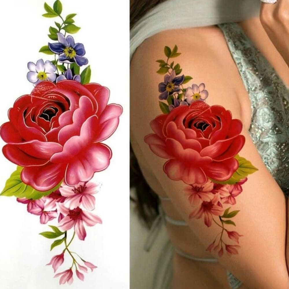 Sexy Women Body Art Temporary Tattoo Waterproof