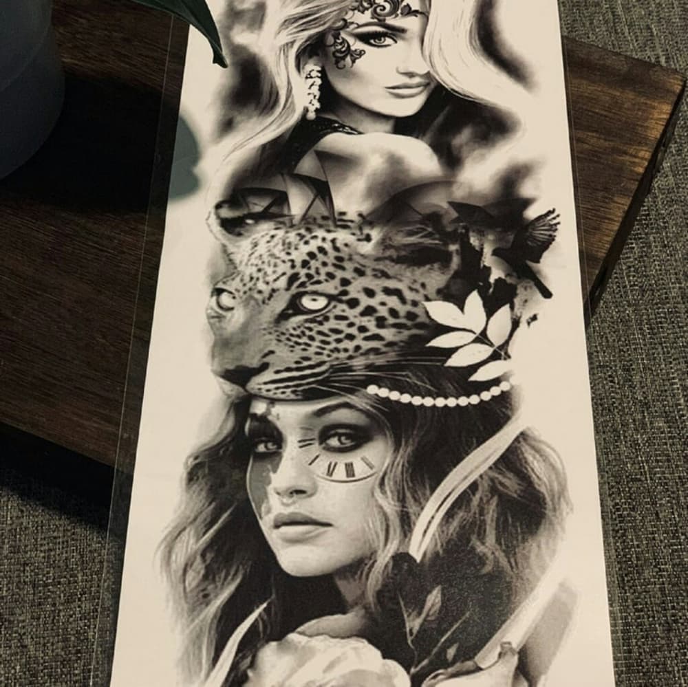 Sexy Women Body Art Temporary Tattoo Waterproof