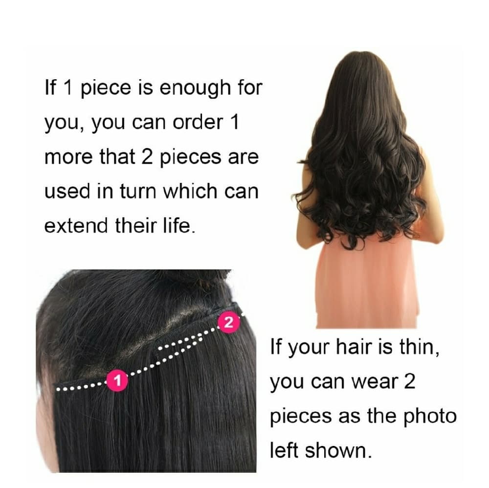 One Piece Clip In Extension-Pick your Color!!