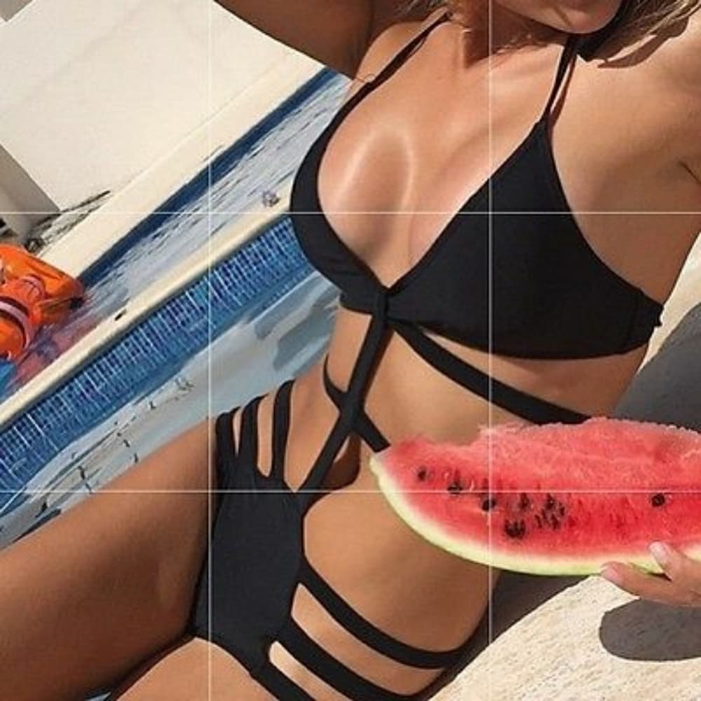 Cut out Black Bikini