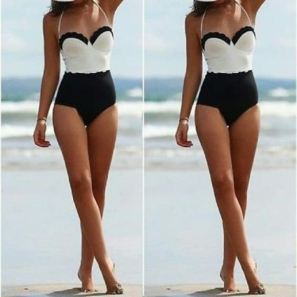 White Black Sexy Bikini
