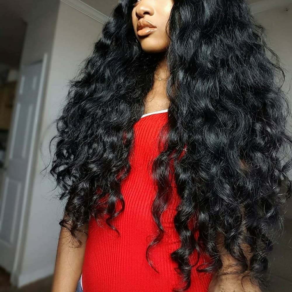 Eavy Curly Virgin Brazilian Lace Wig 22-24 inches!