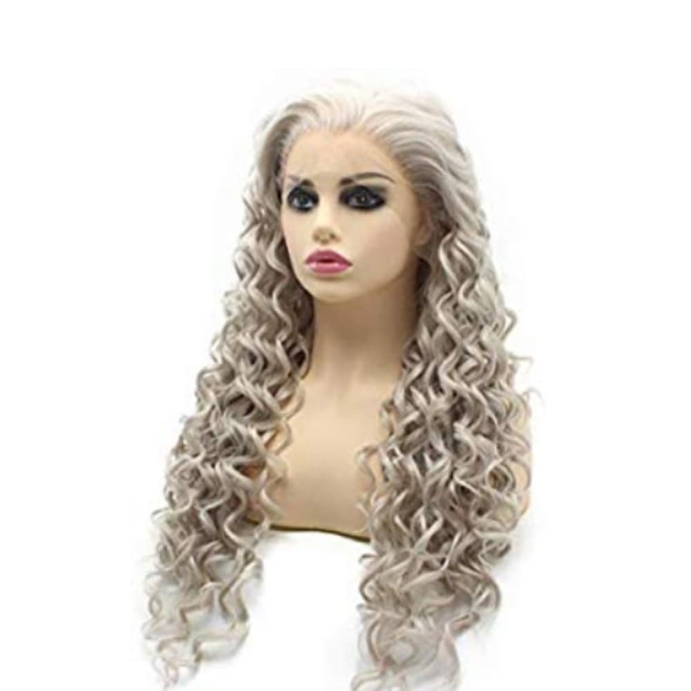 Gray Curly Beauty Lace Front Wig