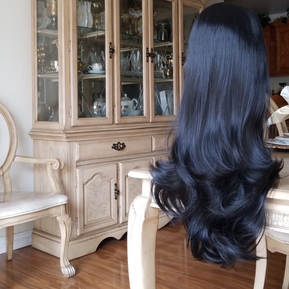 Layered Straight Bodywave Lace Front Wig