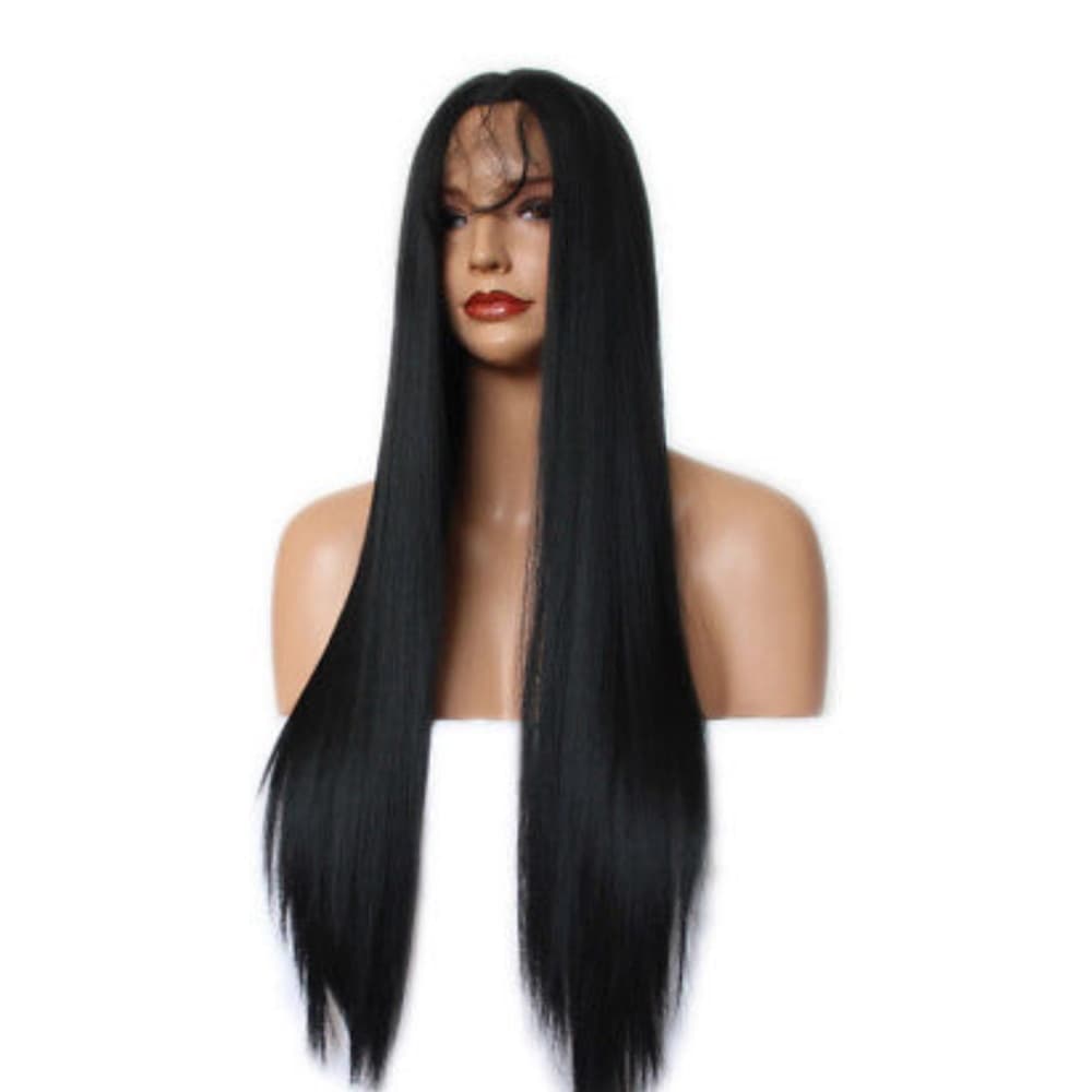 Black Straight Lace Front Wig 24-36 inches!!