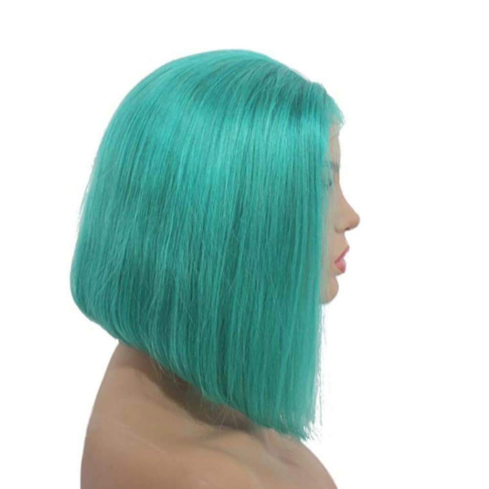 Minty Green Bob Beauty Lace Front Wig 10-12 inches