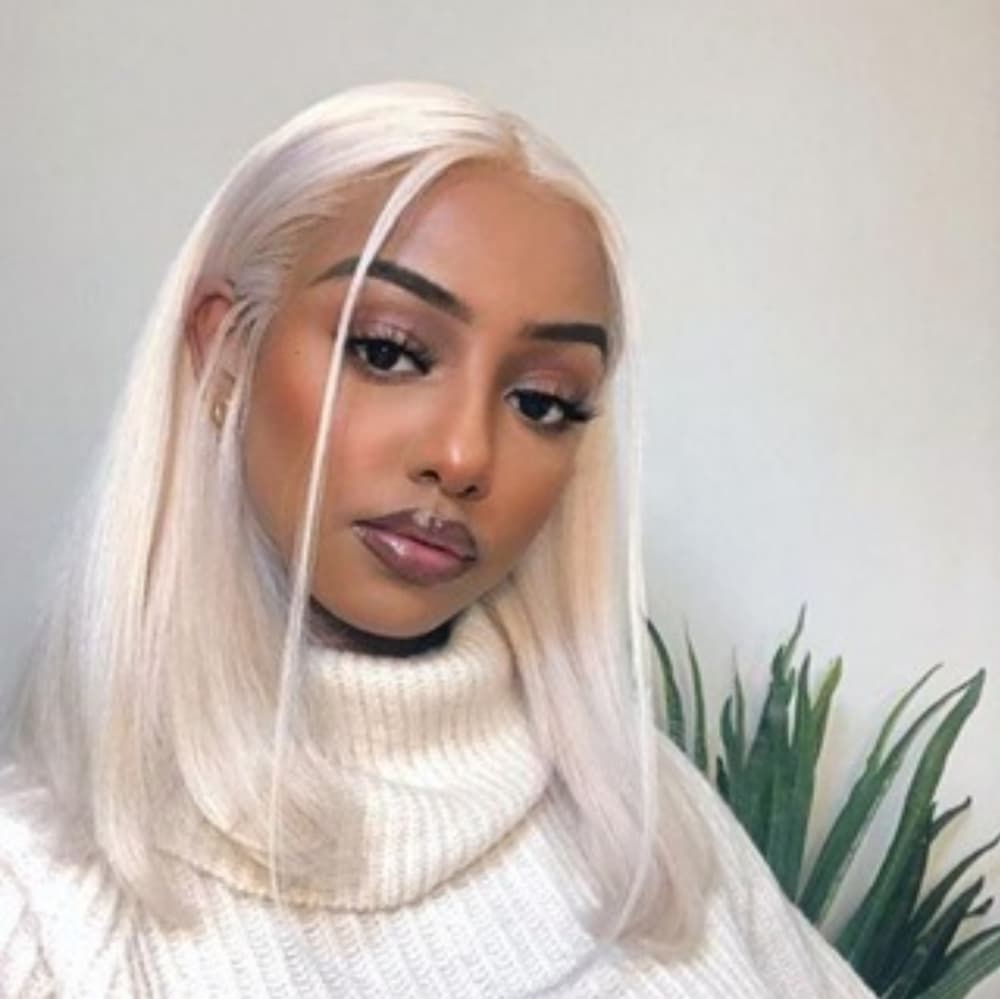 White Blonde Lace Front Wig