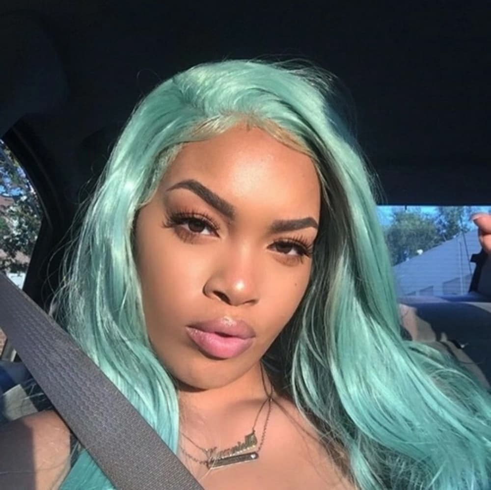 Light Green LaceFront Wig
