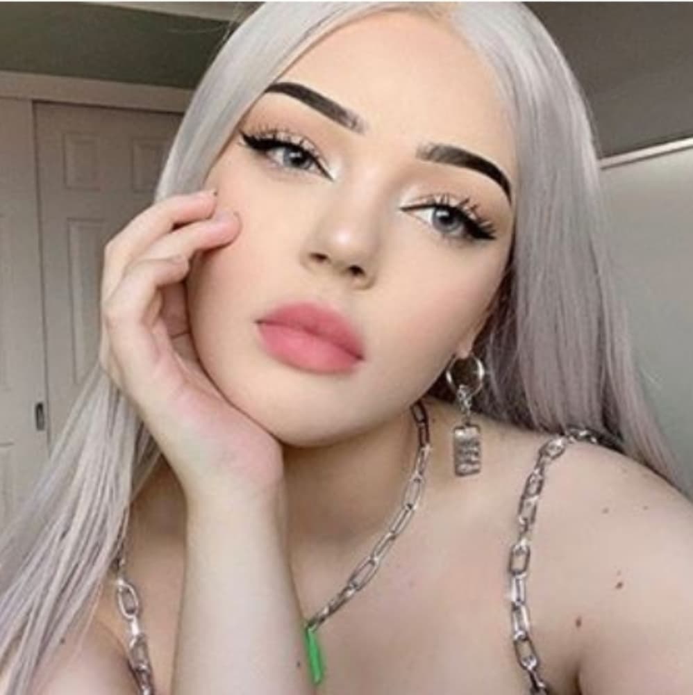 Gray White Beauty Lace Front Wig