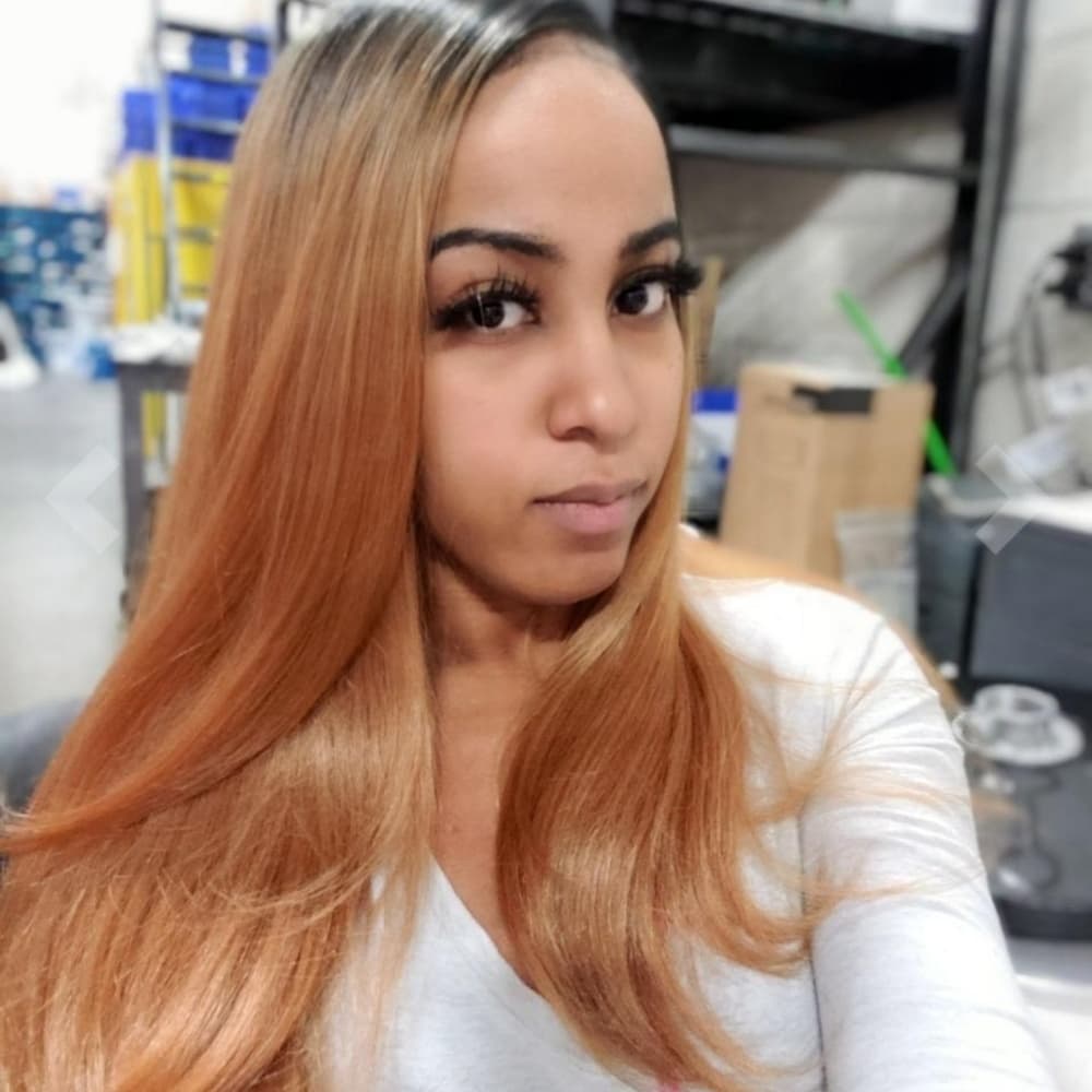 Ombre Dark Blonde Lace Front Wig