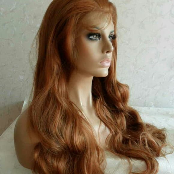 Golden Brn lace front wig 24 inches