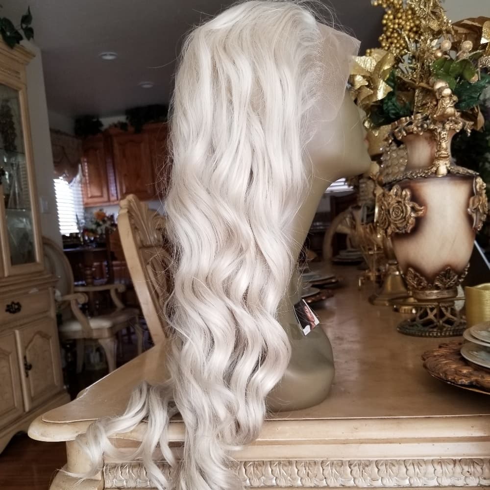 White Blonde Lace Front Wig