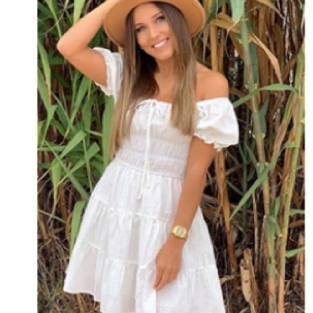 White Boho Dress