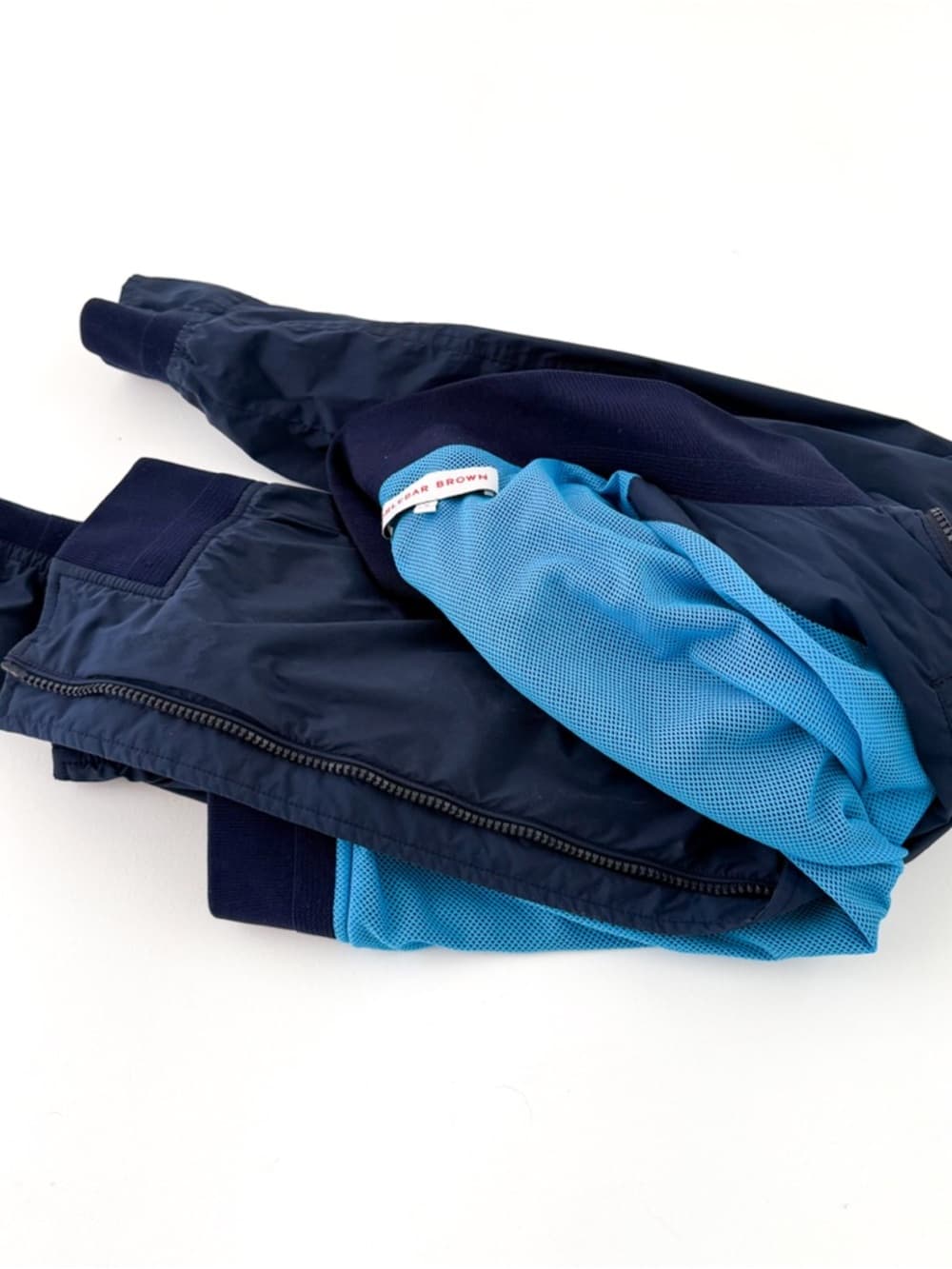 Orlebar Brown Windbreaker Bomber Jacket Spring Navy Blue Men's Size M