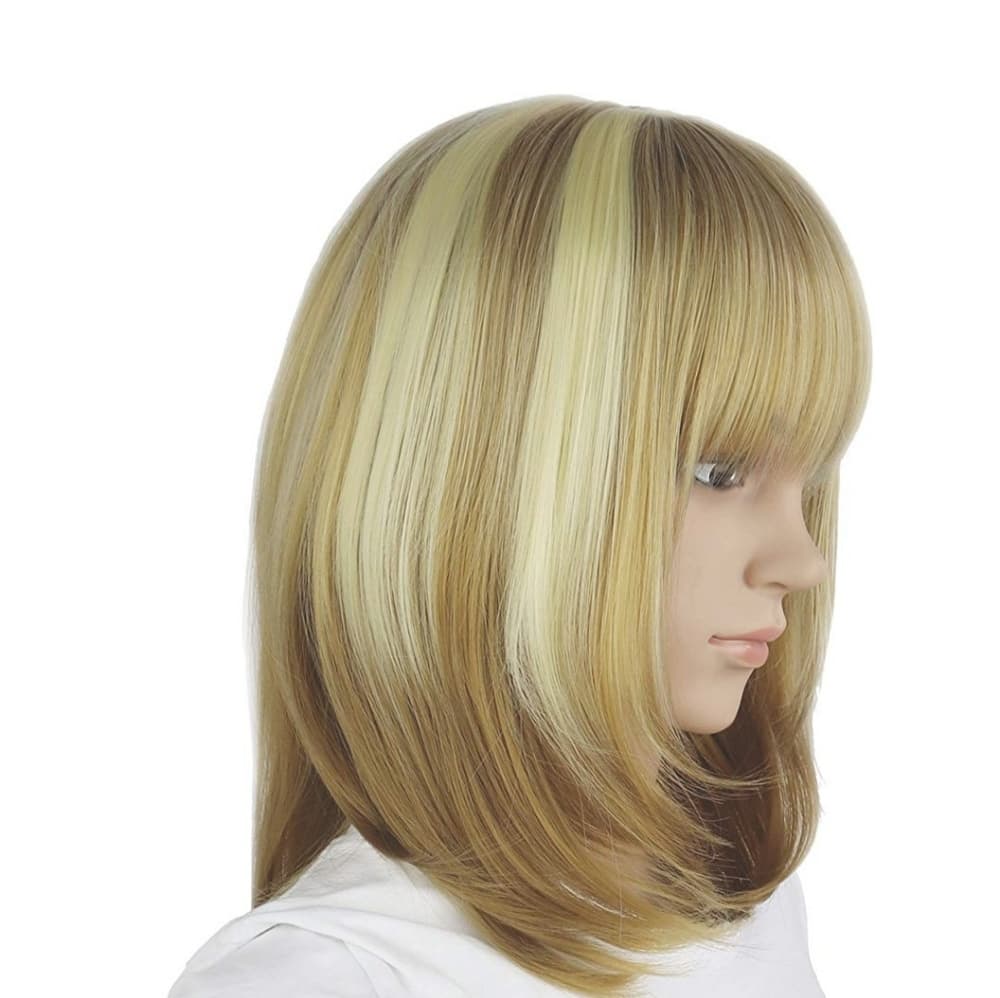 Blonde highlights beauty Wig
