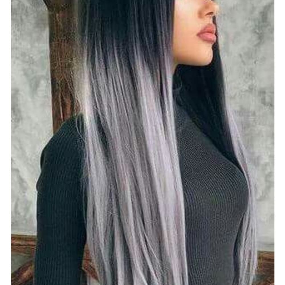 Ombre a Black Lace Front Wig