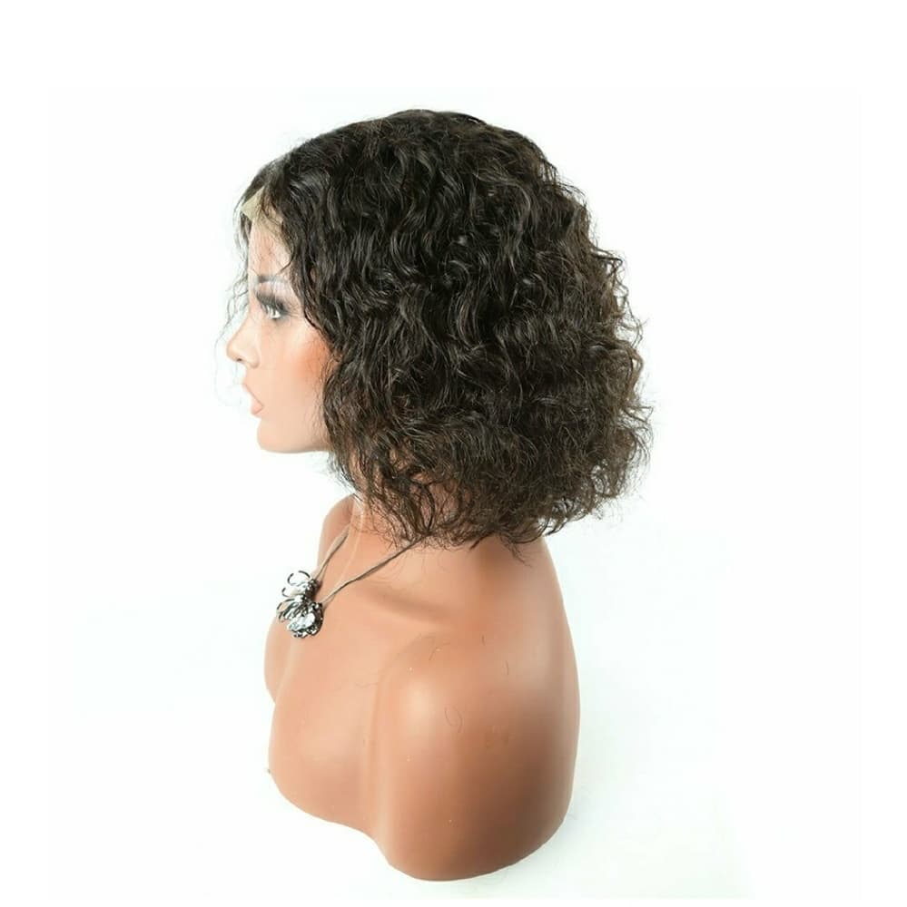 Curly Wave Virgin Human Hair Lace Front Wig!!