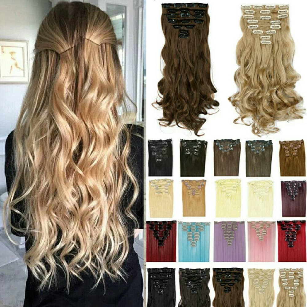 Full Head Clip In Exten-Pick your color!!