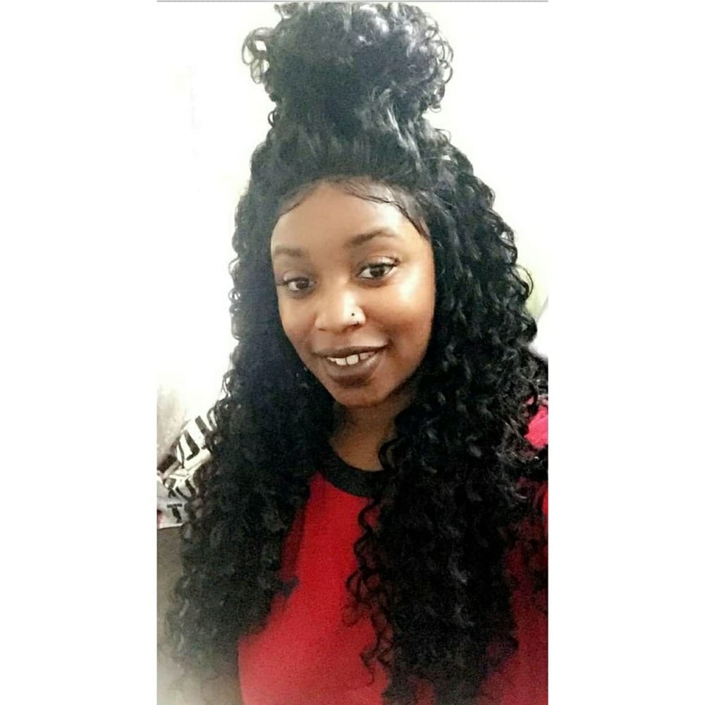 Curly Beauty Human Blend LaceFront Wig