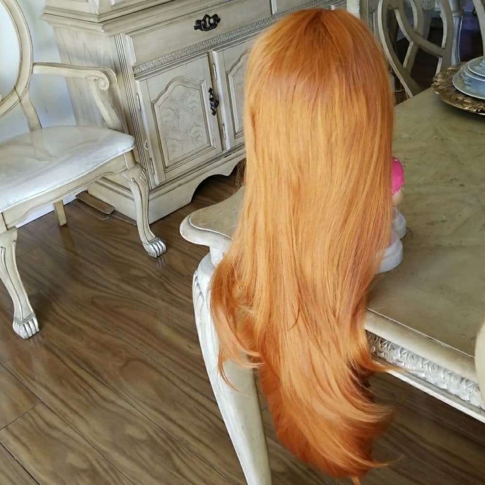 Pumpkin Orange Beauty Lacefront Wig 24-38 inches!!