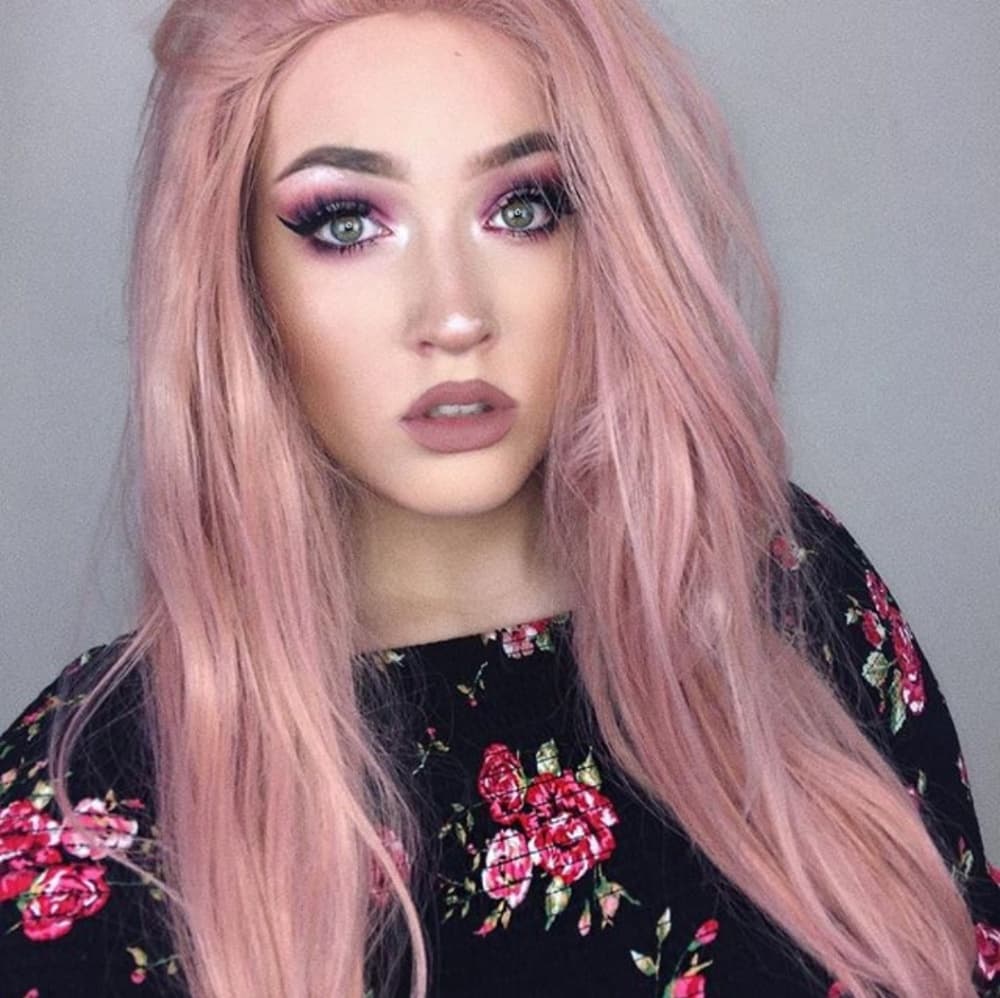 Pink Beauty Lace Front Wig