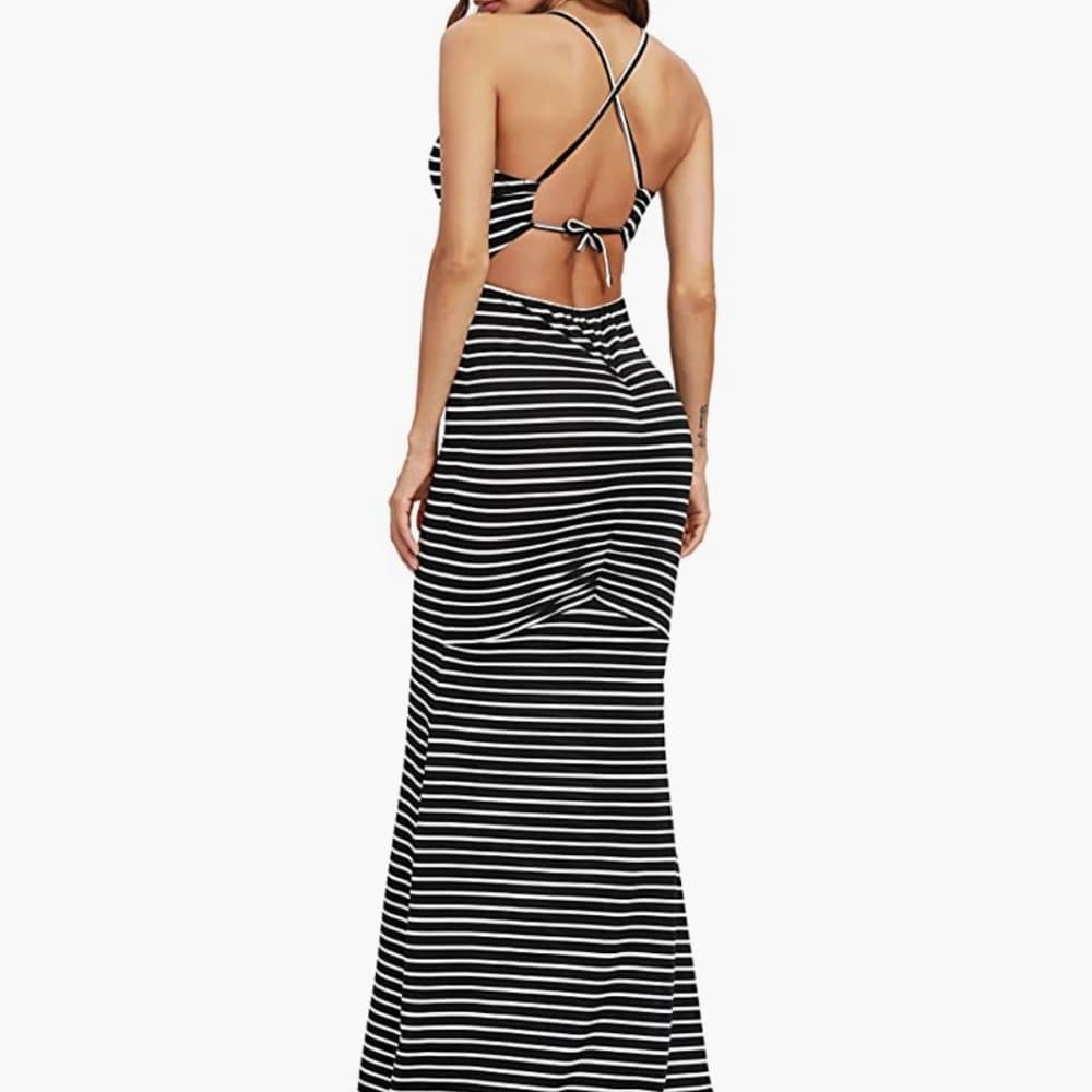Black White Sexy Dress