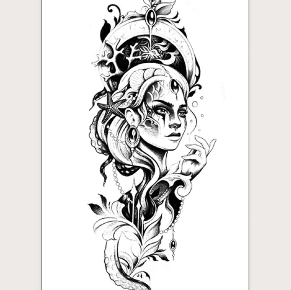 Sexy Women Body Art Temporary Tattoo
