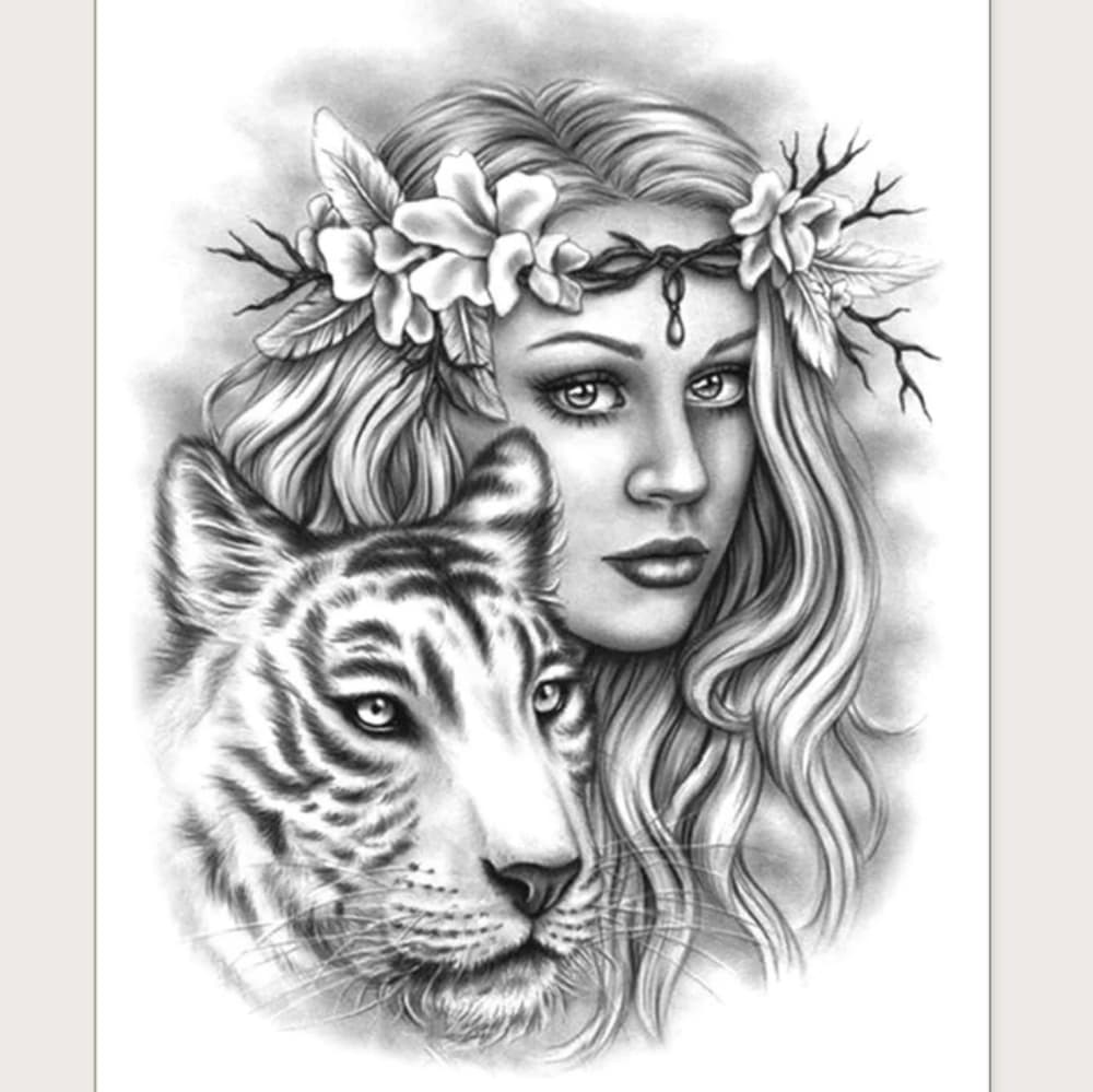 Sexy Women Body Art Temporary Tattoo