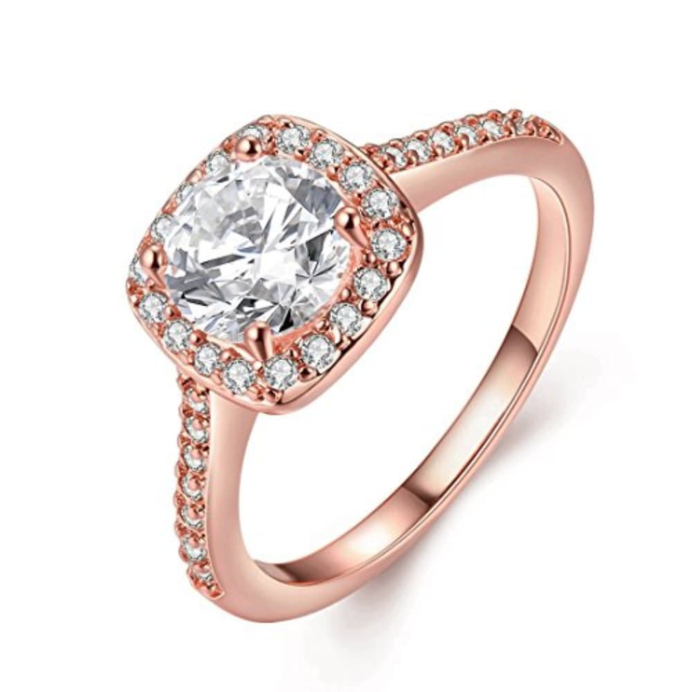 Beautiful 18K Rose Gold Plated Women's Ring