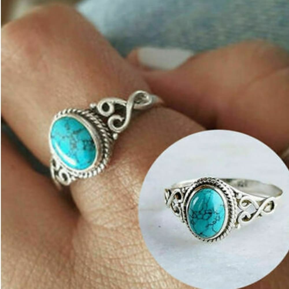 Turquoise Beauty Ring Size 8