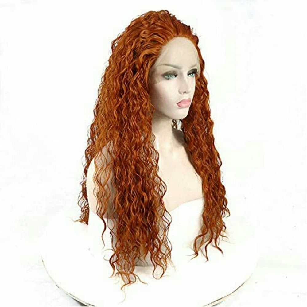 Auburn Curly Wave Beauty Lace Front Wig