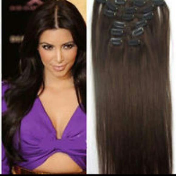 Full Head Human Clip in Extensions #2