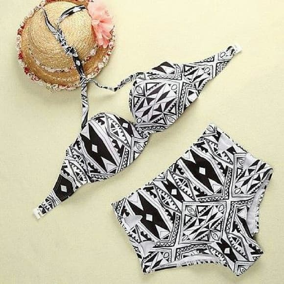 Beautiful Black and White Bikini