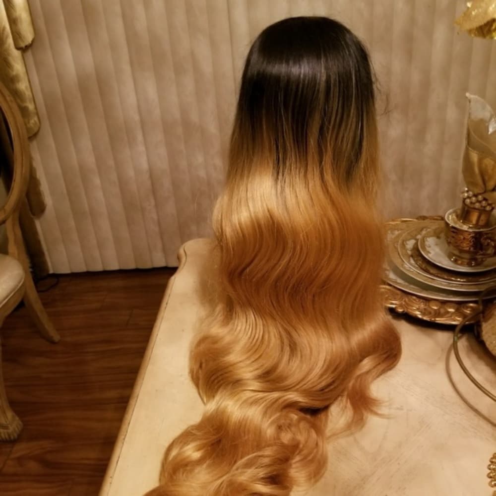 Ombre Dark Blonde Lace Front Wig