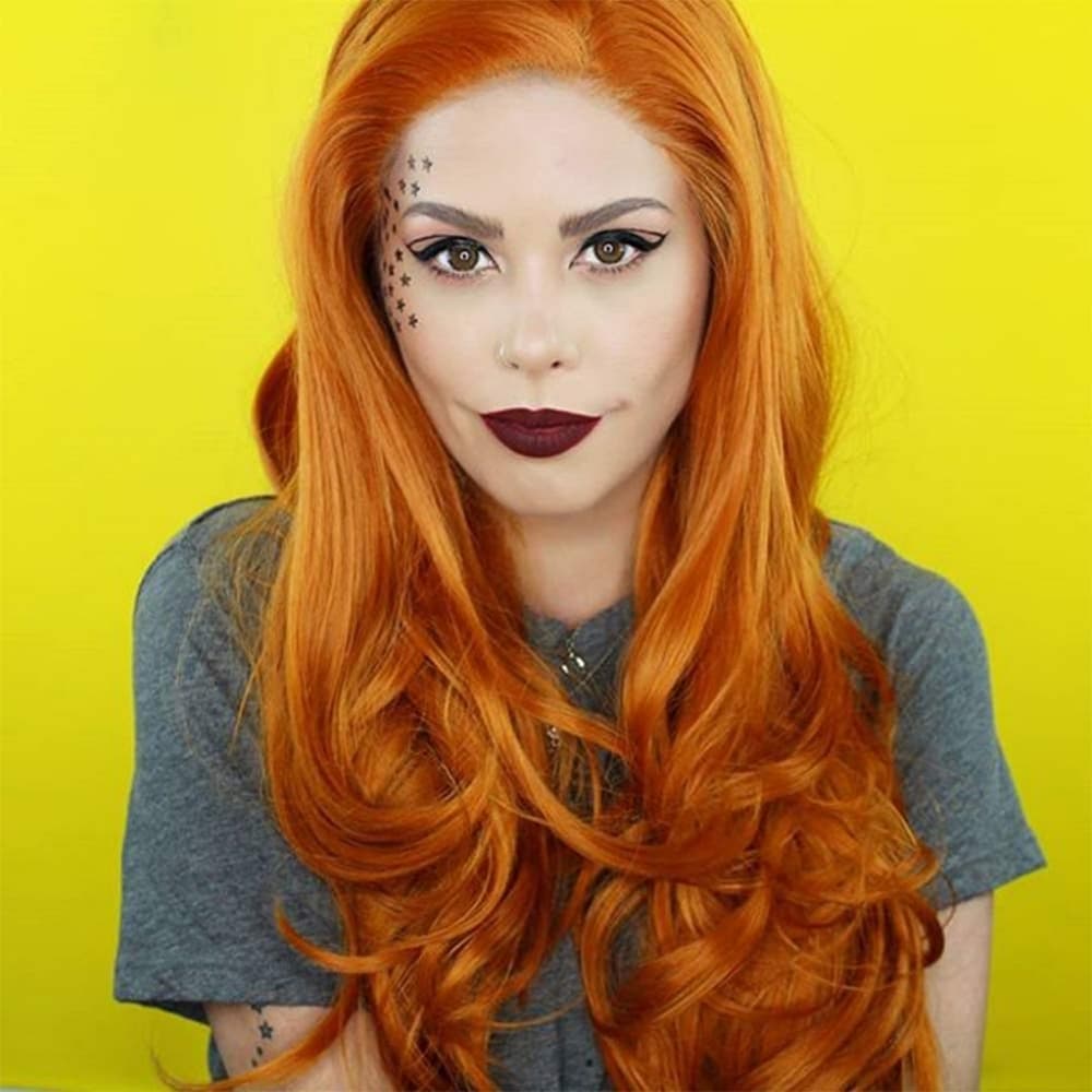 Auburn Copper Orange Red Lace Front Wig
