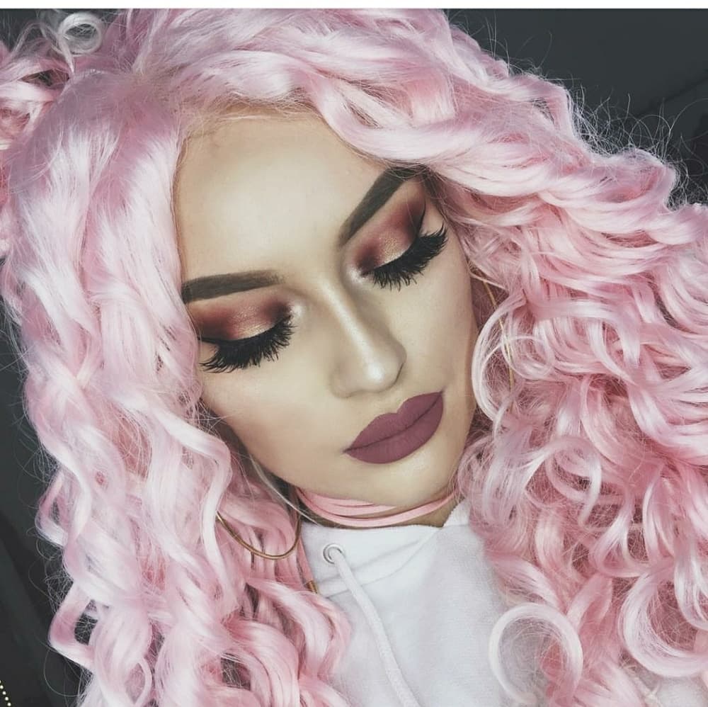 Pink White Tip Beauty Lacefront Wig 22-24inches