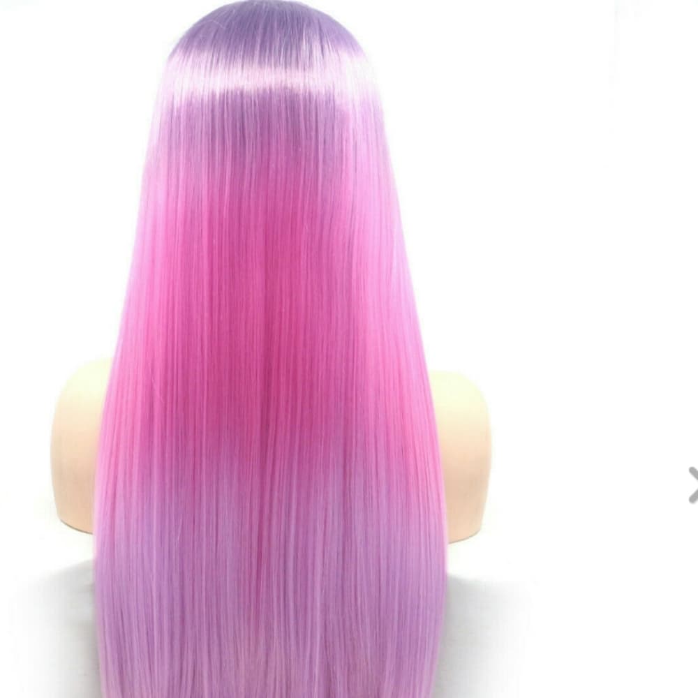 Purple Pink Beauty Lace Front Wig