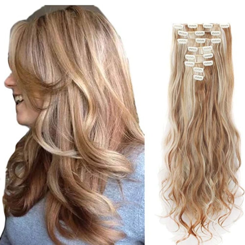 Blondish Full Head Clip in Extension