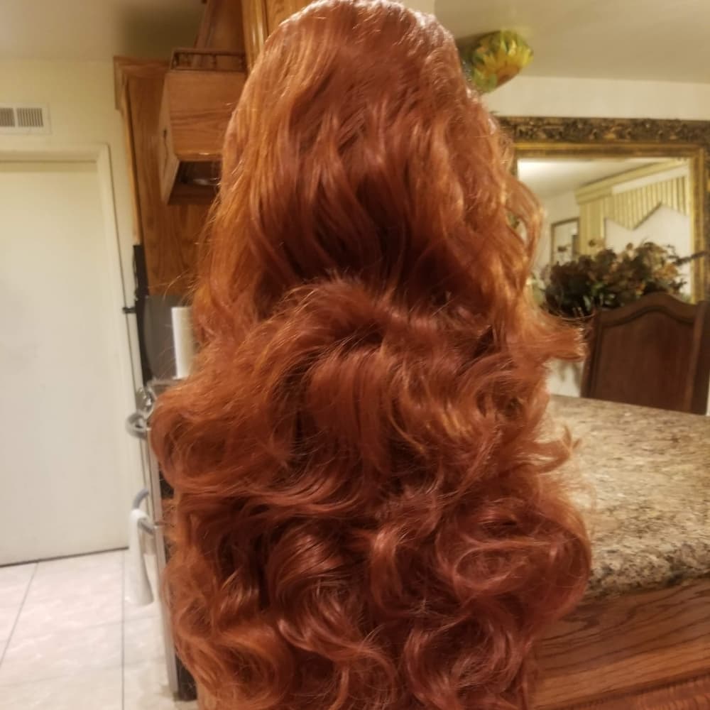 Copper Red Lace Front Wig
