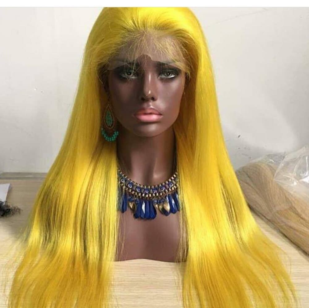 Yellow Lace Front Wig