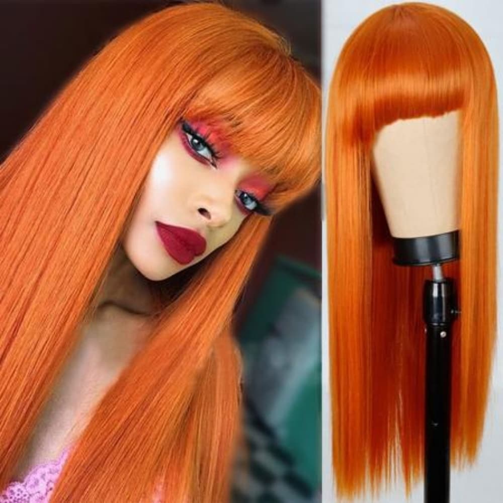 Orange Copper Red Wig